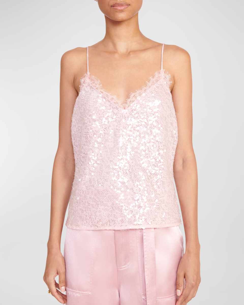 Kezia Sequin Cami Top with Lac